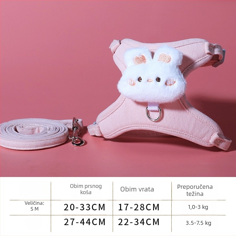 Mačji prsluk-povodac, najlon, neizvlači