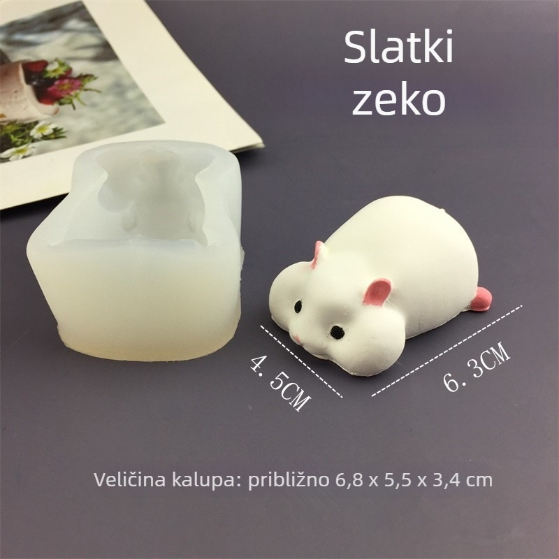 3D hamster silikon kalup za pečenje – nepravilan oblik