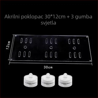 Akril poklopac za akvarij, netoksičan, proziran, prozračan, anti-skok, kristalni poklopac (Materijal: Akril; Težina: 50; Kategorija: Oprema za akvarij)