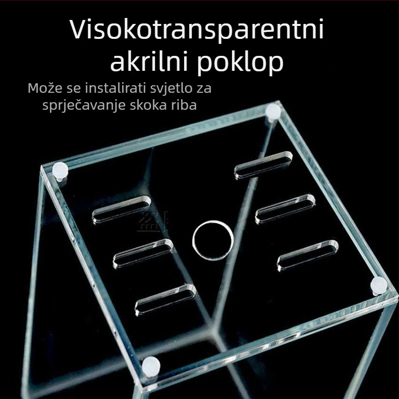 Akril poklopac za akvarij, netoksičan, proziran, prozračan, anti-skok, kristalni poklopac (Materijal: Akril; Težina: 50; Kategorija: Oprema za akvarij)