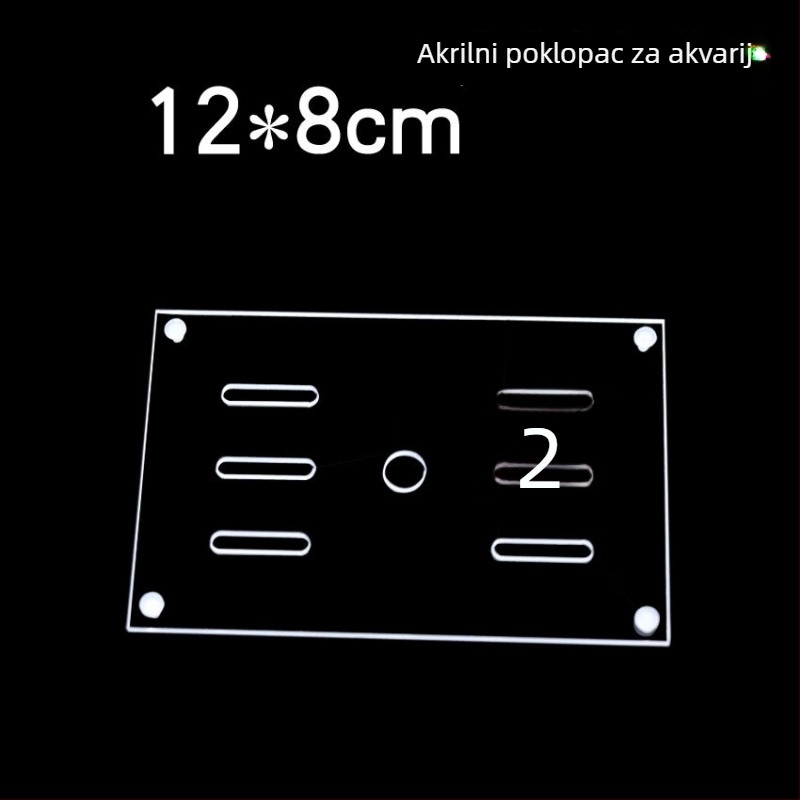 Akril poklopac za akvarij, netoksičan, proziran, prozračan, anti-skok, kristalni poklopac (Materijal: Akril; Težina: 50; Kategorija: Oprema za akvarij)