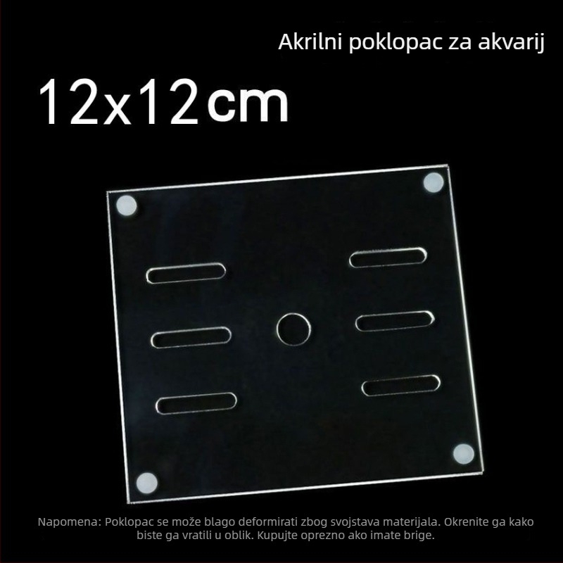 Akril poklopac za akvarij, netoksičan, proziran, prozračan, anti-skok, kristalni poklopac (Materijal: Akril; Težina: 50; Kategorija: Oprema za akvarij)