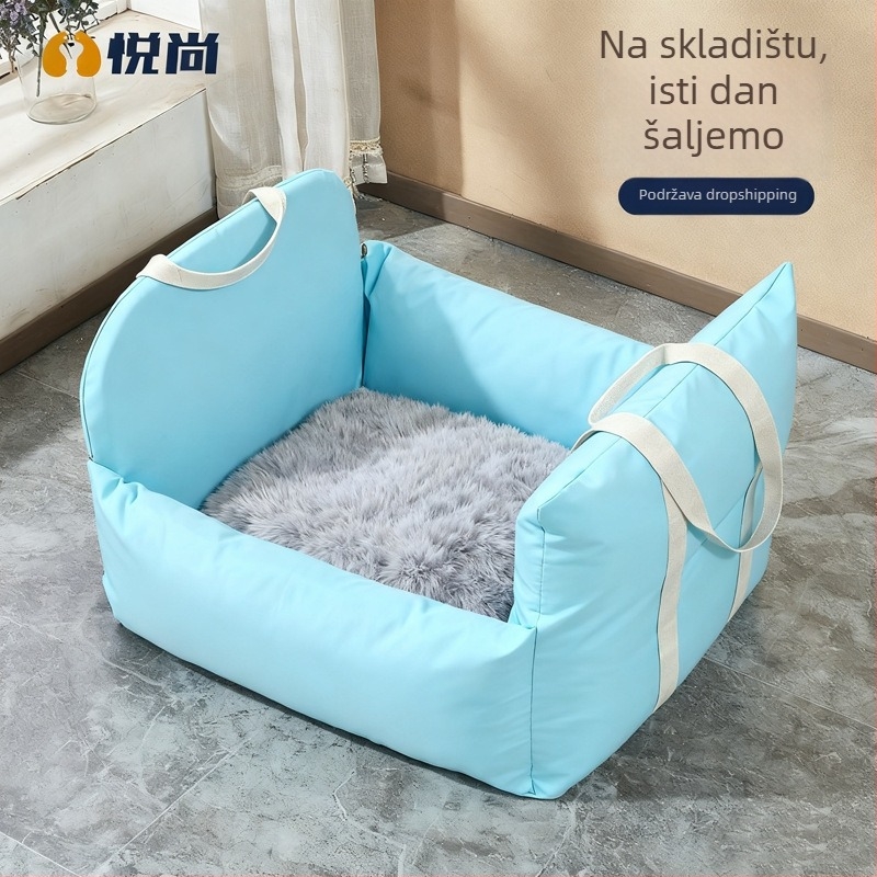 Torba za auto za kućne ljubimce – za pse i mačke, jednobojni model, materijal: platno, marka Yueshang