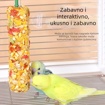 Žvakaća štapić za papige i trening poslastica – materijal od pet žitarica, brend Happy Parrot, bez uvoza