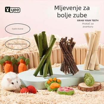 Yee igračka za grickanje kućnim ljubimcima od jabukovog grančica – Za kućne ljubimce (neimportirano)