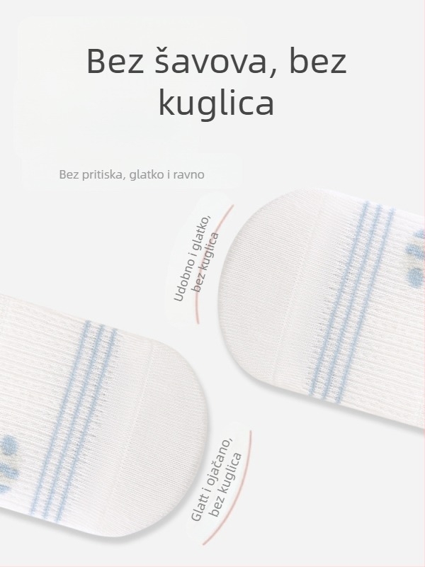 Dječje čarape za ljeto – ultra tanke, protiv komaraca, dugi pamuk čarape s crtić uzorkom