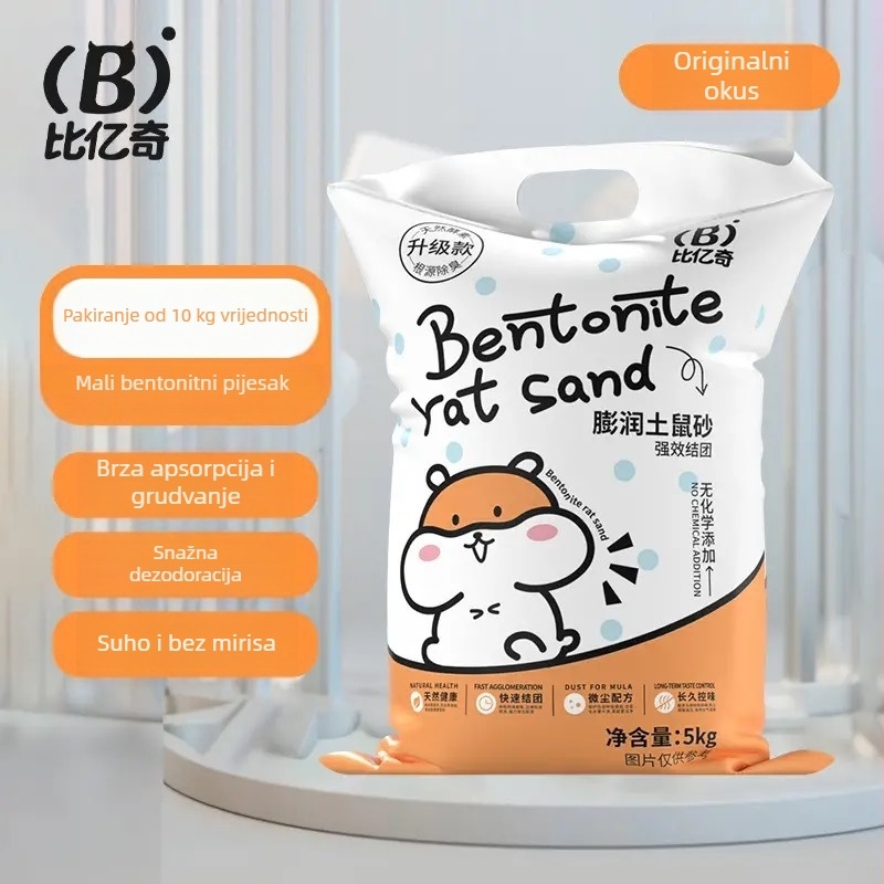 Hamster toaletni podlog s dezodoransom, bez prašine, univerzalni, brend Biyi Qi, ekološka deodoracija