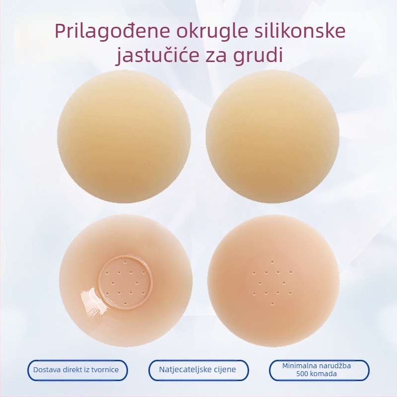 Bijini silikonske pokrivalice za bradavice - ultra-tanke, nevidljive, prozračne, sjajna površina