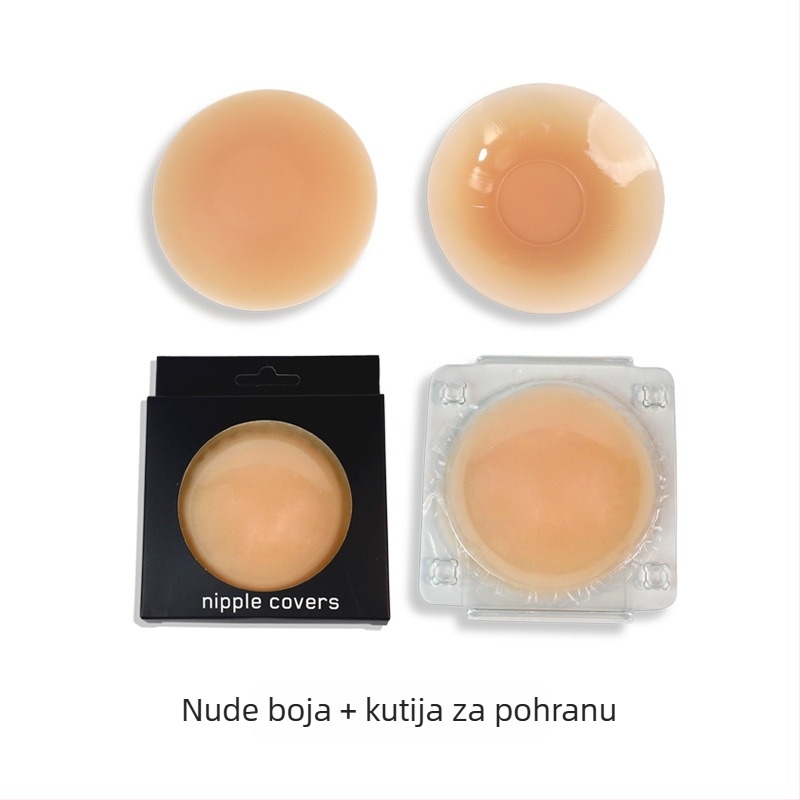 Bijini silikonske pokrivalice za bradavice - ultra-tanke, nevidljive, prozračne, sjajna površina