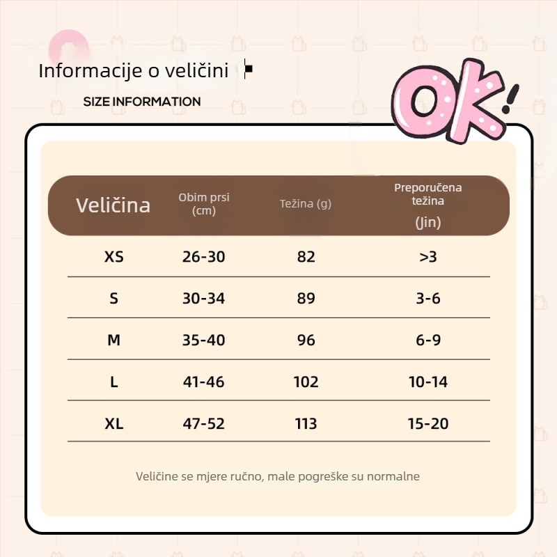 Mačji prsni kaiš s reflektirajućim trakama - poliester, marka Hantu, za mačke