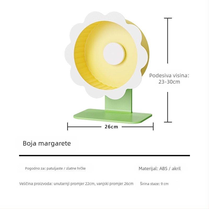 Kolo za hrčka, plastično, porijeklo Shandong, težina 1, pakiranje 10 kom, marka Demon pet notes