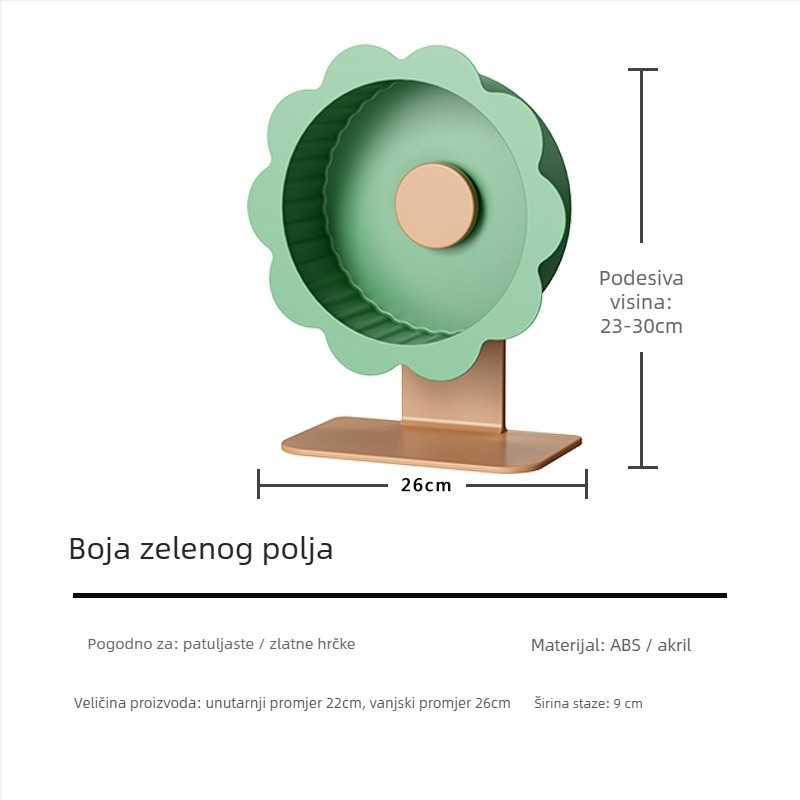 Kolo za hrčka, plastično, porijeklo Shandong, težina 1, pakiranje 10 kom, marka Demon pet notes