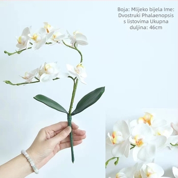 Umjetna Phalaenopsis orhideja, svilen cvijet – marka Western butterfly, sorta Phalaenopsis