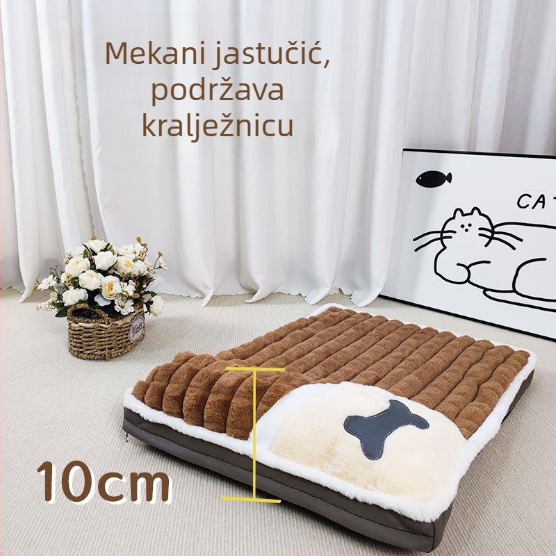 Cyhano mačje gnijezdo od tkanine, debelo toplo ležište, odvojivo i perivo