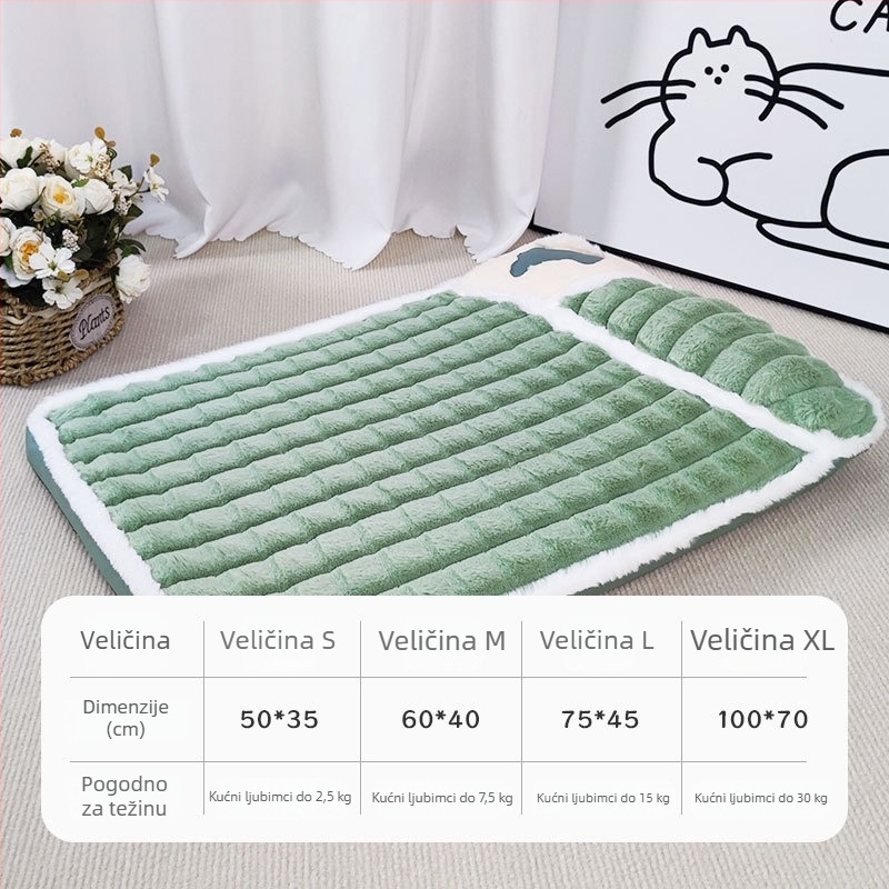 Cyhano mačje gnijezdo od tkanine, debelo toplo ležište, odvojivo i perivo