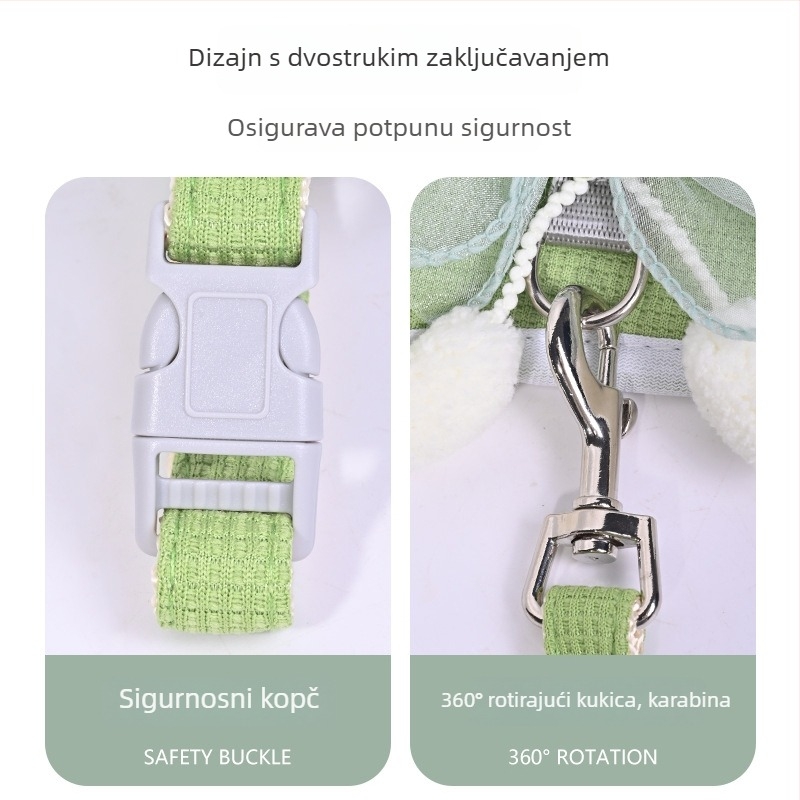 Prsluk za pse za male pse, poliester, ne povlači se, za šetnje