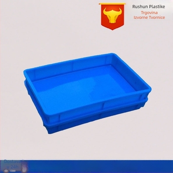 HDPE plastična kutija za prijenos/turnover za povrće i voće, injekcijsko oblikovanje, debljina zida 1.0–1.5 mm, težina 0.31 kg, nosivost 5 kg