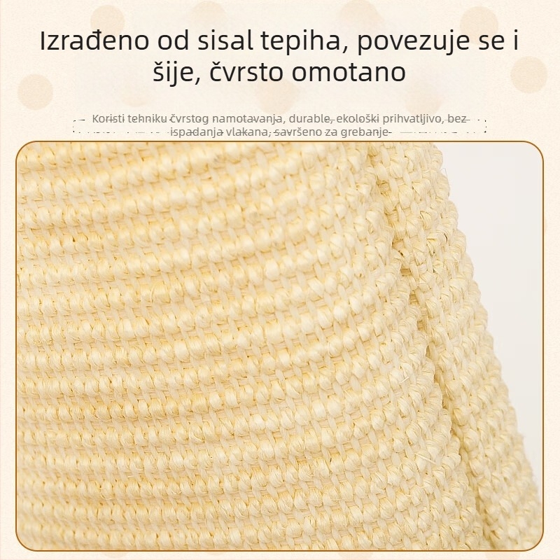 Mačje grebalno postolje i ploča, vertikalni sisal stup, integrirana igračka, izdržljiva konstrukcija od furnirane ploče