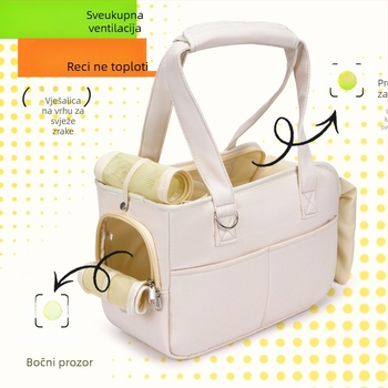 Torba za kućne ljubimce za šetnju — najlon, jednobojni uzorak, srednja tvrdoća