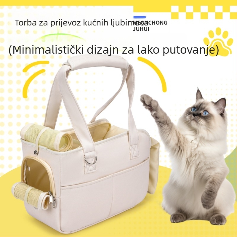 Torba za kućne ljubimce za šetnju — najlon, jednobojni uzorak, srednja tvrdoća