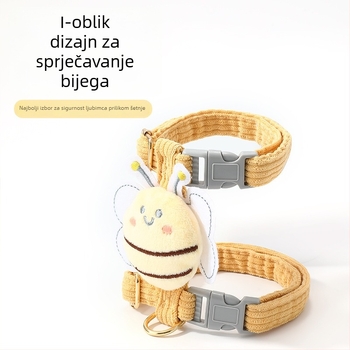 Najlon harnes za mačke s prsnim remenom u obliku I, podesiv, neizvlačivi povodac, porijeklo Yiwu, marka Jiawang yimiao