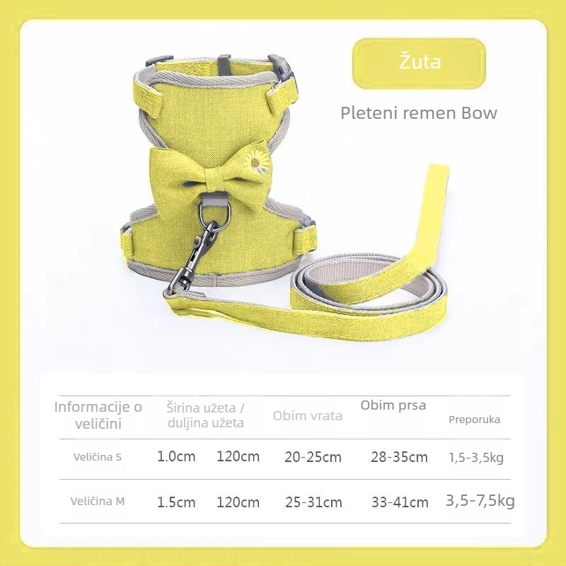 PALSWOW mačji harnas s povodcem, platno, 100 kom, za mačke