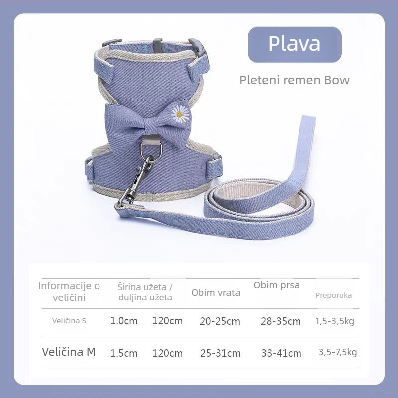 PALSWOW mačji harnas s povodcem, platno, 100 kom, za mačke