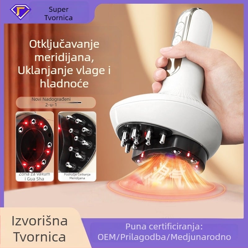 Električno masažno uređaj G16 s kontrolom temperature 38–48°C, baterija 1200mAh, neprekidna brzina, ABS kućište