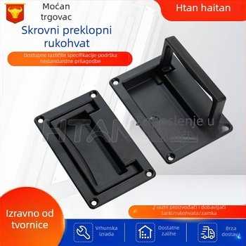 Haitan LS702 Panel ručka za ormariće, skivena ugradnja, cinkovo-legura, satinsko kromiranje