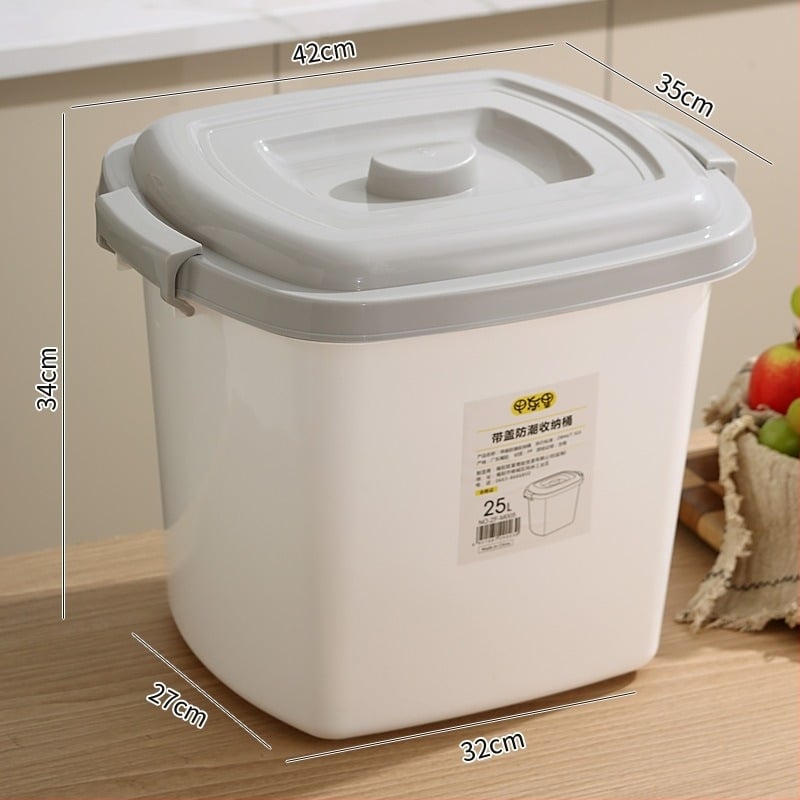 Kutija za skladištenje riže s poklopcem – otporno na vlagu i štetočine, plastična PP, velika kapaciteta za kuhinju