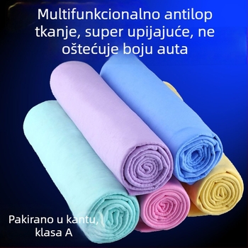 Krpa za čišćenje automobila – PVA osnova, bez dlačica, visoka upijajuća sposobnost, upija ulje, velur tekstura