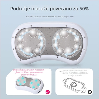 F5 Kućni masazer za abdomen s dvostrukim diskovima, tehnike masaže: topli kompres i gnječenje, napajanje iz mreže, kontrola tipkama, pametno vremensko podešavanje