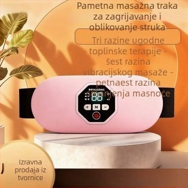 Menstrualni grijaći pojas za struk s vibracijom i toplim kompresom, USB napajanje, ručno podešavanje, do 4 masažne glave