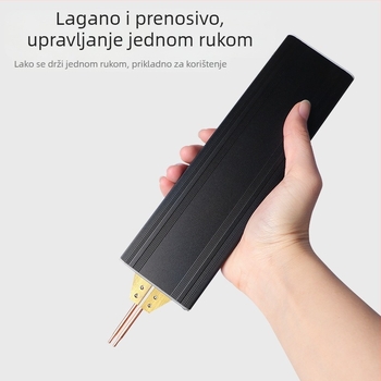 Prenosni ručni zavarivač baterija s automatskim napajanjem i automatskim pogonom; glava za zavarivanje od aluminij-oksidne bakrene legure; pogodan za 18650 Li-ion bateriju i zavarivanje niklovih listova/traka