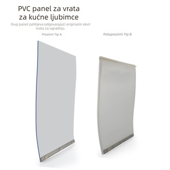 Zavjesa za vrata za kućne ljubimce s magnetskim štitom od vjetra, bez bušenja, zamjenjive mekane ploče; Materijal: Plastika; Uvoz: Ne; Marka: Druga