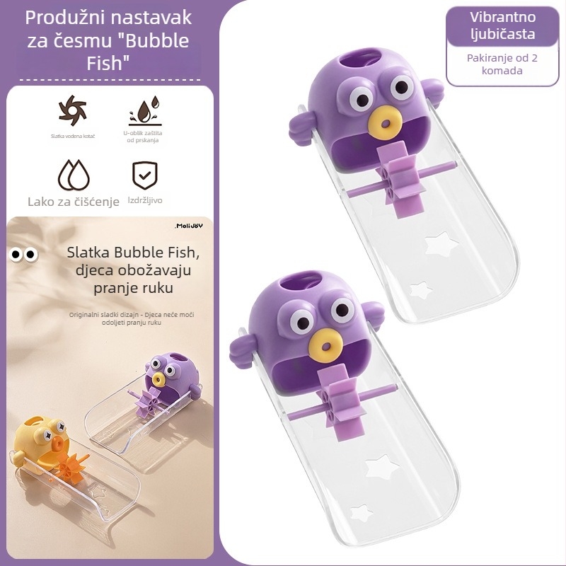 Proširivač slavine – dječji crtani dizajn, универzalna kompatibilnost, Materijal: PP, Funkcija: proširivač slavine, Marka: Xingyang, Serija: Dudu fish, Predstavljanje: travanj 2025