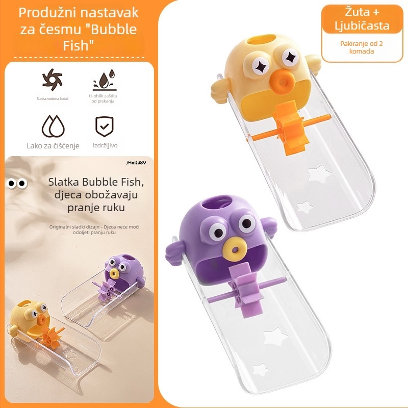 Proširivač slavine – dječji crtani dizajn, универzalna kompatibilnost, Materijal: PP, Funkcija: proširivač slavine, Marka: Xingyang, Serija: Dudu fish, Predstavljanje: travanj 2025