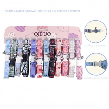 Set kaiša i ovratnik za mačku (Nylon; Podesiv; Marka: Spiritual Essence; Kategorija: Traction belt)