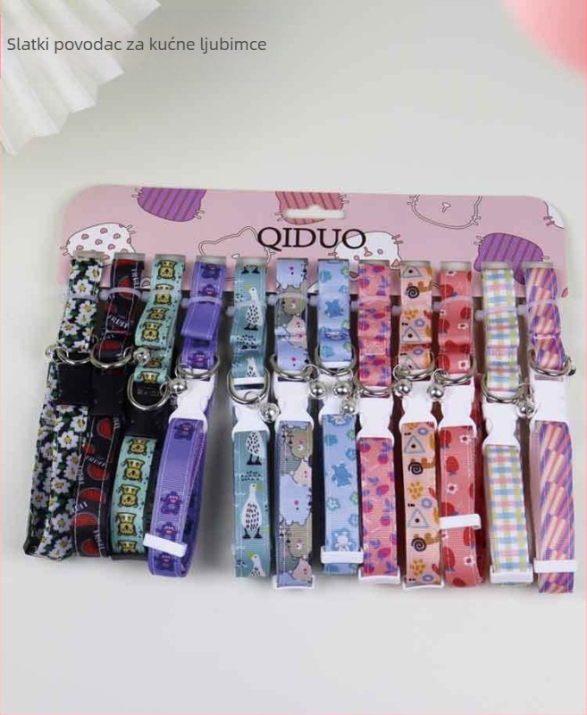 Set kaiša i ovratnik za mačku (Nylon; Podesiv; Marka: Spiritual Essence; Kategorija: Traction belt)