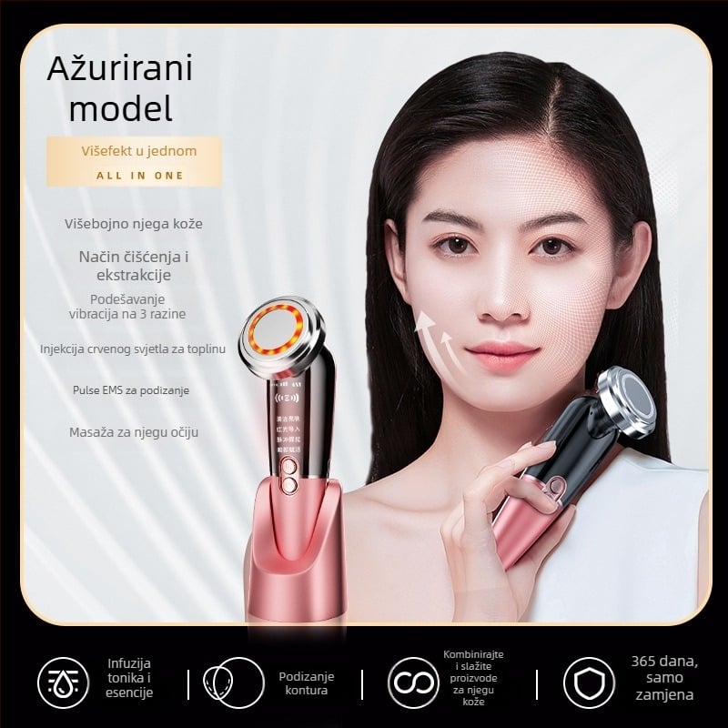 Masirač za lice mikrostrujom, USB punjenje, ugrađena baterija 500–800 mAh, prijenosni, za kućnu upotrebu