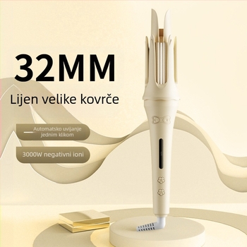 Uvijač za kosu s negativnim ionima, dizajn vodne valovitosti, keramičko premazivanje, 30W, 110–220V, kabelsko napajanje