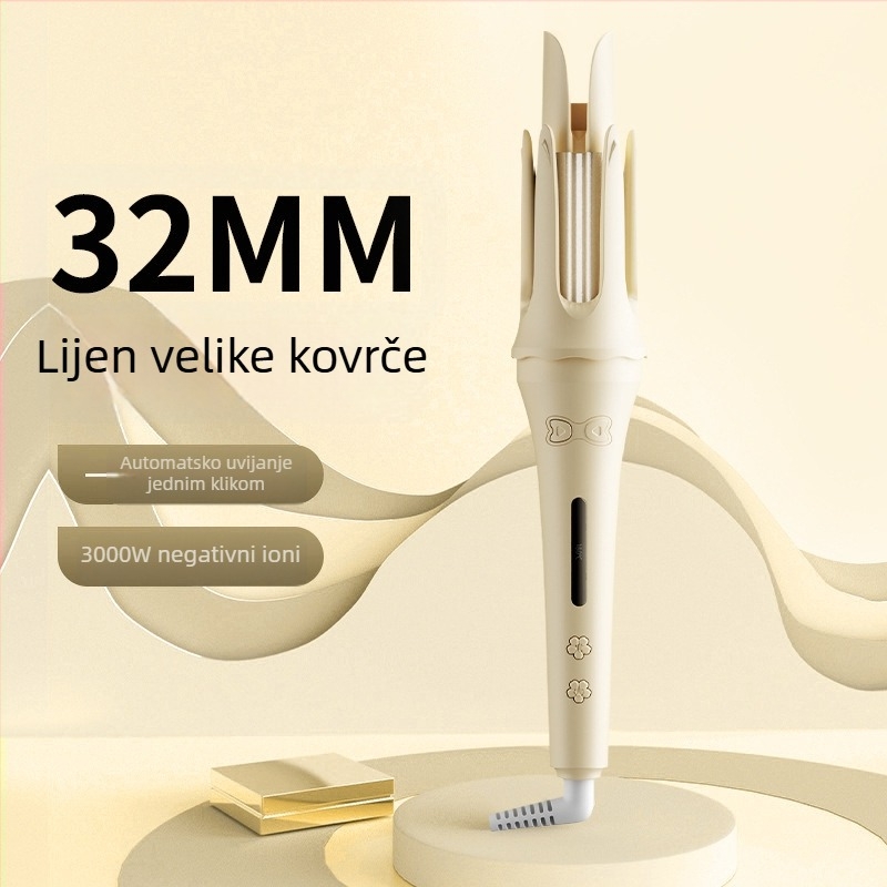 Uvijač za kosu s negativnim ionima, dizajn vodne valovitosti, keramičko premazivanje, 30W, 110–220V, kabelsko napajanje