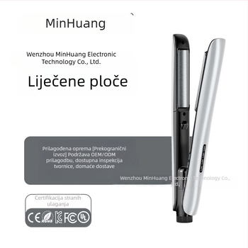 Stilizator za kosu i uvijač — zakrivljena površina, turmalin-keramičko grijanje, 15 razina kontrole temperature, 35W, 220V, CE certifikat