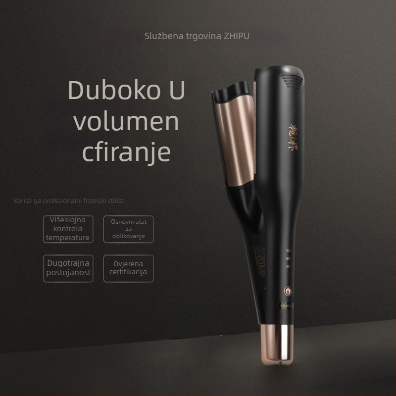 Uvijač za kosu Gardenia, duboki U valjak, promjer 16–20 mm, ekološki prihvatljiva legura, žično napajanje 50W, 220V, jednosmjerni regulator temperature