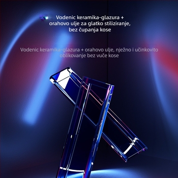 Dvostruko korištenje kovrčanja i ravnanja kose s keramičkom pločom 31 mm+, 25W, 220V, kabelsko napajanje, 3 razine temperature, kratke kose