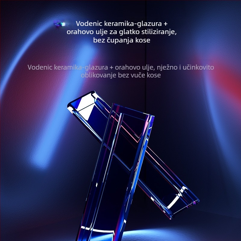 Dvostruko korištenje kovrčanja i ravnanja kose s keramičkom pločom 31 mm+, 25W, 220V, kabelsko napajanje, 3 razine temperature, kratke kose