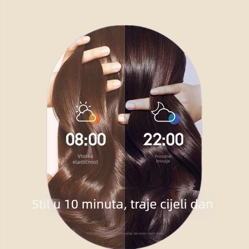 Trojedini alat za kosu: sušenje, kovrčanje i ravnanje, keramički valjak 31 mm+, žično napajanje, 25–39 W