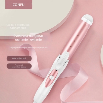 Koji dvostrano funkcijski aparat za ravnanje i uvijanje kose s titanovim premazom, promjer 21–30 mm, kabelsko napajanje AC, podesiva temperatura, 42 W