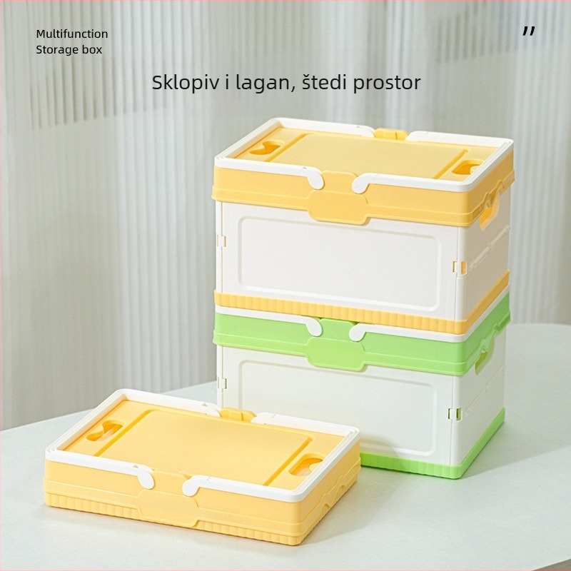 Sklopiva kutija za skladištenje u prtljažniku automobila – PP plast, ručno nošenje, kapacitet 5–10 L