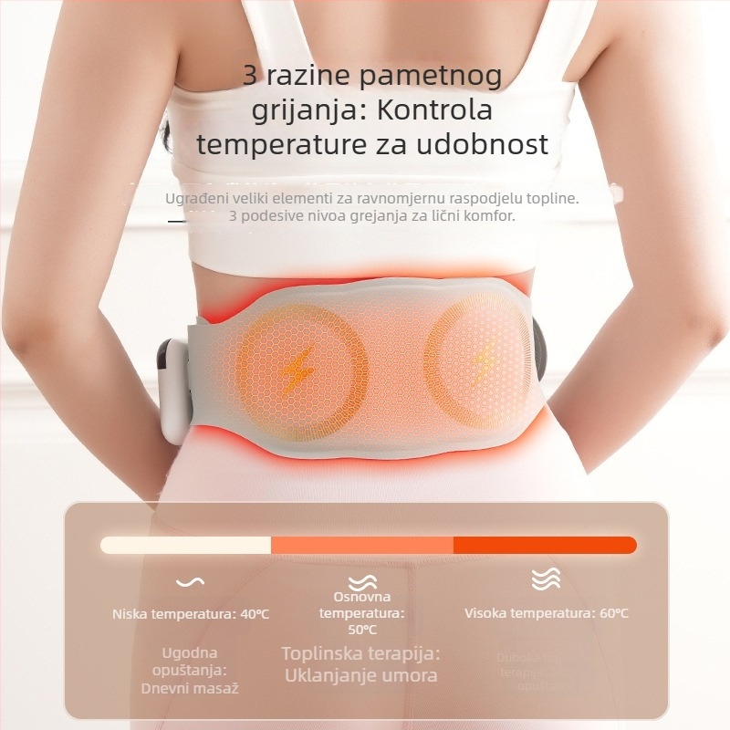 Pojas za masažu struka – Prijenosni EMS grijani masažer za struk, listove i trbuh (Marka: Kodak chicken; Način masaže: topli kompres; Datum izlaska: srpanj 2025; Područja primjene: struk, listovi, trbuh)